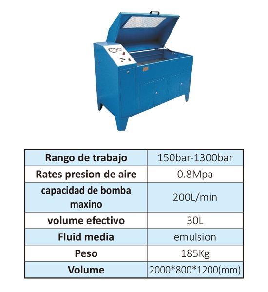 Bancos de prueba de mangueras hidraulicas spe